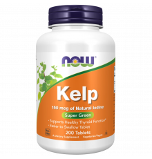 Водоросли Келп 150 мкг, Kelp 150 mcg, Now Foods, 200 таблеток