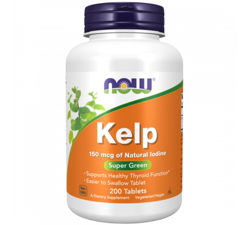 Водоросли Келп 150 мкг, Kelp 150 mcg, Now Foods, 200 таблеток Водоросли Келп 150 мкг, Kelp 150 mcg, Now Foods, 200 таблеток
