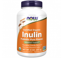 Органический инулин, Organic Inulin Powder, Now Foods, 227 г