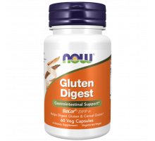 Ферменты Gluten Digest, Gluten Digest, Now Foods, 60 вегетарианских капсул