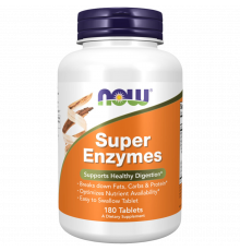 Супер Эмзимы, Super Enzymes, Now Foods, 180 таблеток