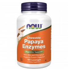 Ферменты папаи, Papaya Enzymes Chewable, Now Foods, 180 жевательных пастилок