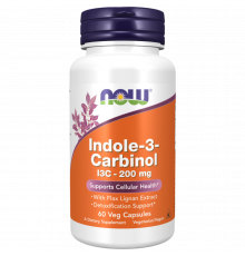 Индол‑3‑карбинол 200 мг, Indole‑3‑Carbinol 200 mg, Now Foods, 60 вегетарианских капсул