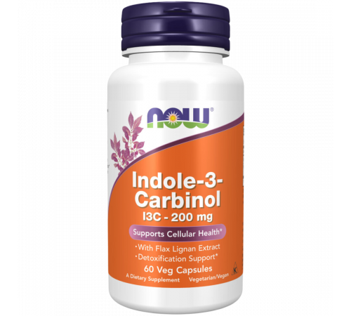 Индол‑3‑карбинол 200 мг, Indole‑3‑Carbinol 200 mg, Now Foods, 60 вегетарианских капсул