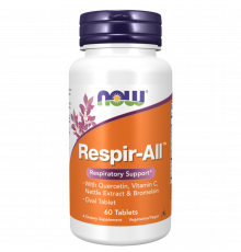 Комплекс для дыхательной системы, Respir‑All, Now Foods, 60 таблеток