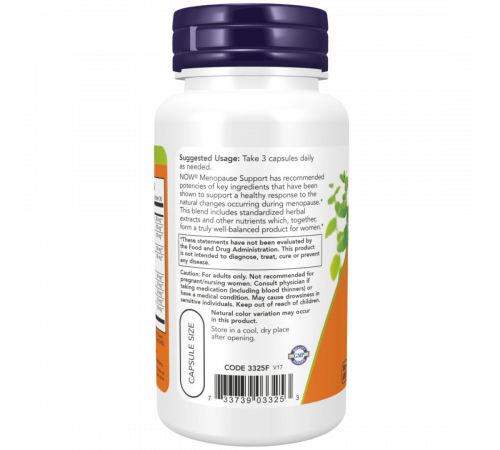 Поддержка при менопаузе, Menopause Support, Now Foods, 90 вегетарианских капсул Поддержка при менопаузе, Menopause Support, Now Foods, 90 вегетарианских капсул