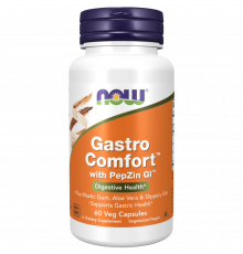 Пептины для улучшения работы ЖКТ с PepZin GI, Gastro Comfort with PepZin GI, Now Foods, 60 вегетарианских капсул