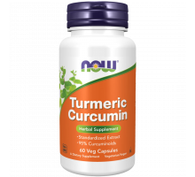 Куркумин, Turmeric Curcumin, Now Foods, 60 вегетарианских капсул