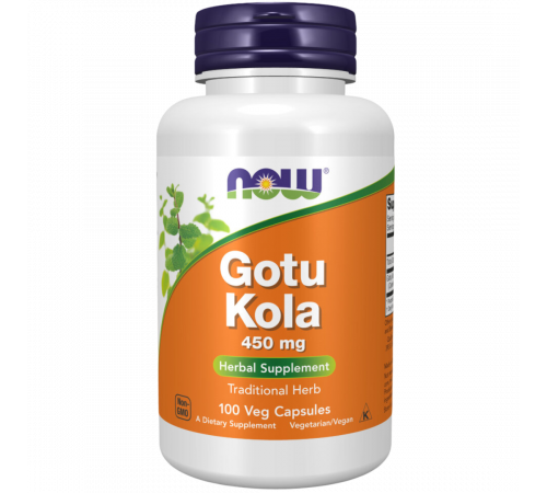 Экстракт Готу Кола 450 мг, Gotu Kola 450 mg, Now Foods, 100 вегетарианских капсул Экстракт Готу Кола 450 мг, Gotu Kola 450 mg, Now Foods, 100 вегетарианских капсул