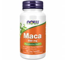 Мака 500 мг, Maca 500 mg, Now Foods, 100 вегетарианских капсул