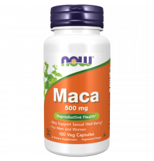 Мака 500 мг, Maca 500 mg, Now Foods, 100 вегетарианских капсул