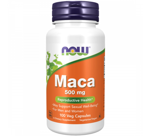 Мака 500 мг, Maca 500 mg, Now Foods, 100 вегетарианских капсул Мака 500 мг, Maca 500 mg, Now Foods, 100 вегетарианских капсул