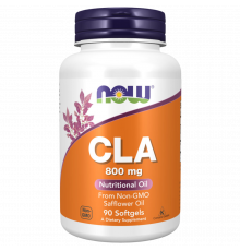 Линолевая кислота 800 мг, CLA 800 mg, Now Foods , 90 гелевых капсул