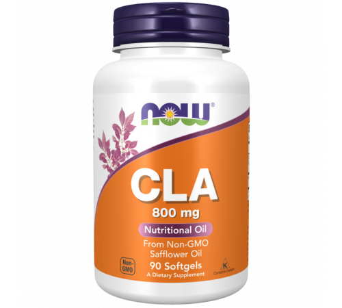 Линолевая кислота 800 мг, CLA 800 mg, Now Foods , 90 гелевых капсул Линолевая кислота 800 мг, CLA 800 mg, Now Foods , 90 гелевых капсул