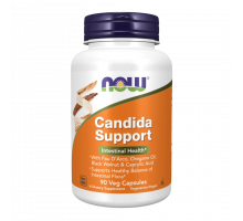 Поддержка микрофлоры кишечника 90 капсул, Candida Support, Now Foods, 90 вегетарианских капсул