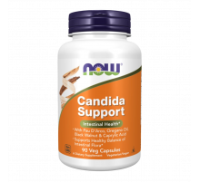 Поддержка микрофлоры кишечника 90 капсул, Candida Support, Now Foods, 90 вегетарианских капсул