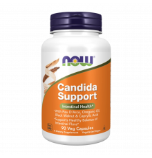 Поддержка микрофлоры кишечника 90 капсул, Candida Support, Now Foods, 90 вегетарианских капсул