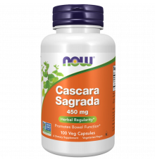  Натуральное слабительное Cascara Sagrada, Now Foods, 100 вегетарианских капсул