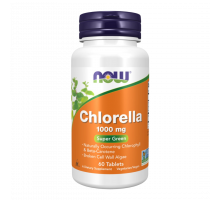 Хлорелла 1000 мг, Chlorella 1000 mg, Now Foods, 60 капсул