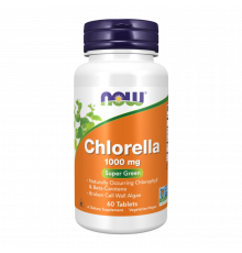 Хлорелла 1000 мг, Chlorella 1000 mg, Now Foods, 60 капсул