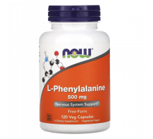 L‑Фенилаланин 500 мг, L‑Phenylalanine 500 mg, Now Foods, 120 вегетарианских капсул 