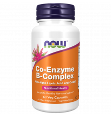 Комплекс витаминов группы Б, Co‑Enzyme B‑Complex, Now Foods, 60 вегетарианских капсул