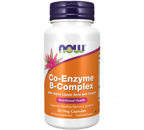 Комплекс витаминов группы Б, Co‑Enzyme B‑Complex, Now Foods, 60 вегетарианских капсул Комплекс витаминов группы Б, Co‑Enzyme B‑Complex, Now Foods, 60 вегетарианских капсул