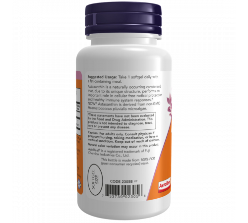 Астаксантин 4 мг, Astaxanthin 4 mg, Now Foods, 90 гелевых капсул Астаксантин 4 мг, Astaxanthin 4 mg, Now Foods, 90 гелевых капсул
