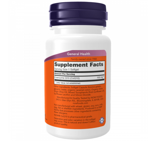 Коэнзим Q10 30 мг, CoQ10 30 mg, Now Foods, 120 вегетарианских капсул Коэнзим Q10 30 мг, CoQ10 30 mg, Now Foods, 120 вегетарианских капсул