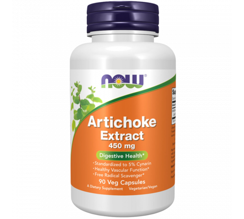 Экстракт артишока 450 мг, Artichoke Extract 450 mg, Now Foods, 90 вегетарианских капсул Экстракт артишока 450 мг, Artichoke Extract 450 mg, Now Foods, 90 вегетарианских капсул
