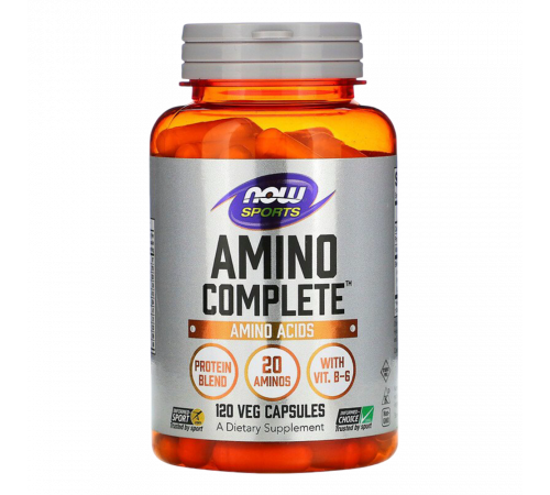 Комплекс аминокислот, Amino Complete, Now Foods, 120 капсул