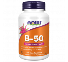 Комплекс B‑витаминов B‑50, B‑50,  Now Foods, 100 таблеток