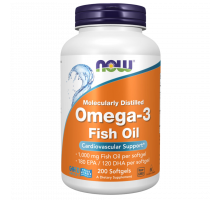 Омега‑3 1000 мг, Omega‑3 1000 mg, Now Foods, 200 гелевых капсул