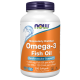 Омега‑3 1000 мг, Omega‑3 1000 mg, Now Foods, 200 гелевых капсул