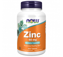 Цинк 50 мг, Zinc 50 mg, Now Foods, 250 таблеток
