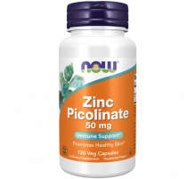 Цинк пиколинат 50 мг, Zinc Picolinate, Now Foods, 120 капсул