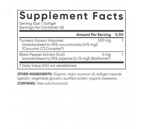 Куркумин с биоперином, Turmeric Curcumin with Coconut Oil and BioPerine, Sports Research, 60 капсул Куркумин с биоперином, Turmeric Curcumin with Coconut Oil and BioPerine, Sports Research, 60 капсул