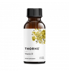 Витамин Д, Vitamin D, Thorne Research, 1 жидкая унция, 30 мл
