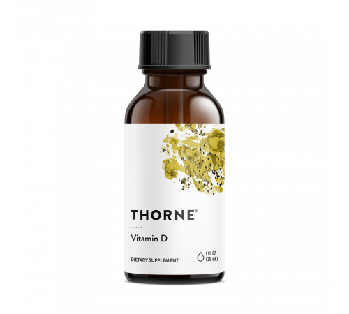 Витамин Д, Vitamin D, Thorne Research, 1 жидкая унция, 30 мл Витамин Д, Vitamin D, Thorne Research, 1 жидкая унция, 30 мл