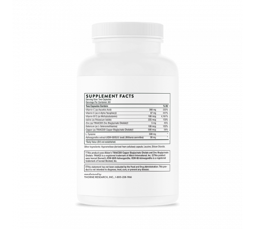 Кофакторы для щитовидной железы, Thyrocsin, Thorne Research, 120 капсул Кофакторы для щитовидной железы, Thyrocsin, Thorne Research, 120 капсул