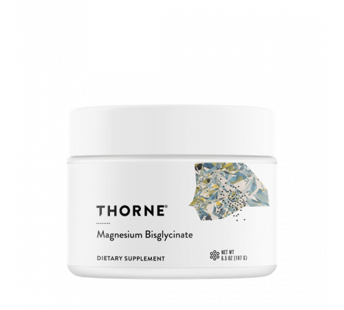 Бисглицинат магния, Magnesium Bisglycinate, Thorne Research, NSF Certified for Sport, 187 г.