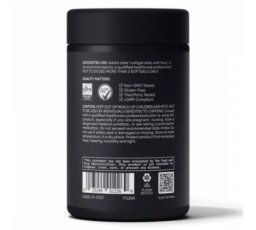 L-теанин с кофеином, L-Theanine + Caffeine, Sports Research, 60 желатиновых капсул L-теанин с кофеином, L-Theanine + Caffeine, Sports Research, 60 желатиновых капсул