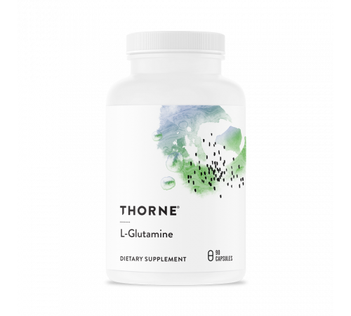 Аминокислота L-глутамин, L-Glutamine, Thorne Research, 90 капсул Аминокислота L-глутамин, L-Glutamine, Thorne Research, 90 капсул