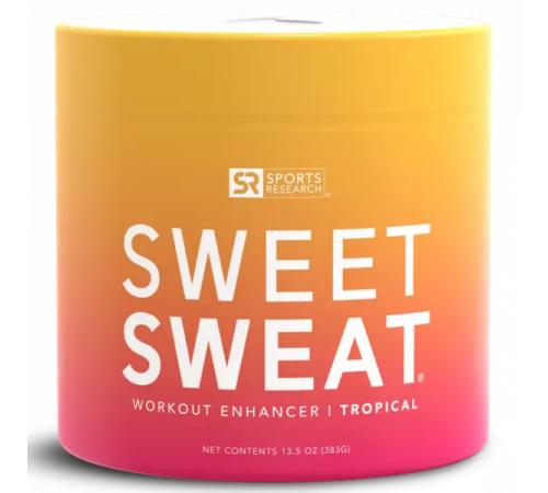 Спортивная мазь с тропическим ароматом, Jar XL Tropical, Sweet Sweat, 383 г.