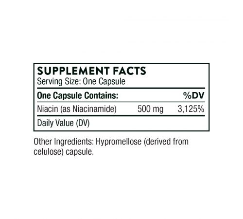 Витамин РР (В3) Ниацинамид, Niacinamide, Thorne Research, 180 капсул Витамин РР (В3) Ниацинамид, Niacinamide, Thorne Research, 180 капсул