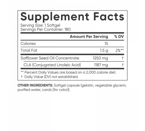 Конъюгированная линолевая кислота 95% 1250 мг, CLA 95% 1250 mg, Sports Research, 180 желатиновых капсул Конъюгированная линолевая кислота 95% 1250 мг, CLA 95% 1250 mg, Sports Research, 180 желатиновых капсул