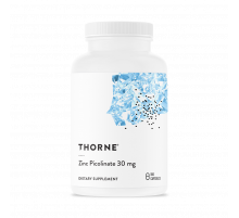 Пиколинат цинка 30мг, Zinc Picolinate 30mg, Thorne Research, 180 капсул