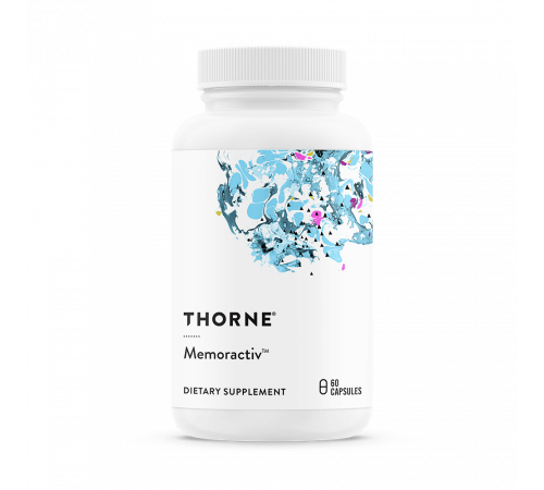 Добавка для поддержки когнитивных функций, Memoractiv, Thorne Research, 60 капсул Добавка для поддержки когнитивных функций, Memoractiv, Thorne Research, 60 капсул
