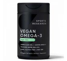 Веган Омега-3, Vegan Omega-3 from Algae Oil, Sports Research, 60 вегетарианских капсул
