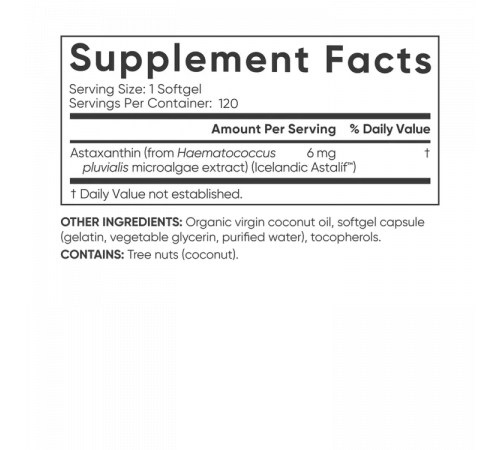 Астаксантин 6 мг, Astaxanthin, Sports Research, 120 гелевых капсул Астаксантин 6 мг, Astaxanthin, Sports Research, 120 гелевых капсул
